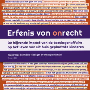 ‘Erfenis van onrecht’ De blijvende impact van de toeslagenaffaire op het leven van kinderen
